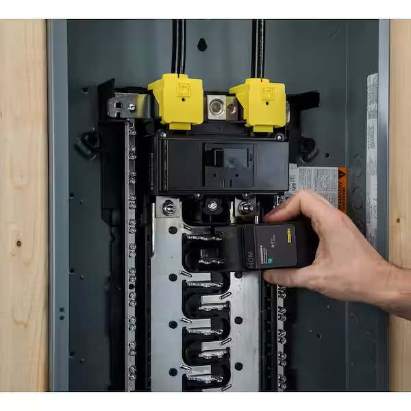 Whole home surge protector installed at main electrical panel